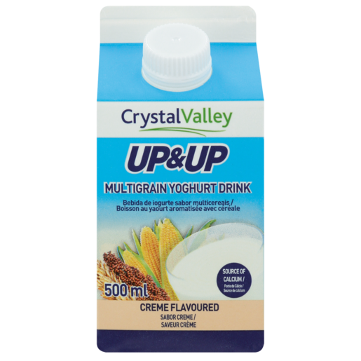 Crystal Valley Up & Up Crème Flavoured Multigrain Yoghurt Drink 500ml