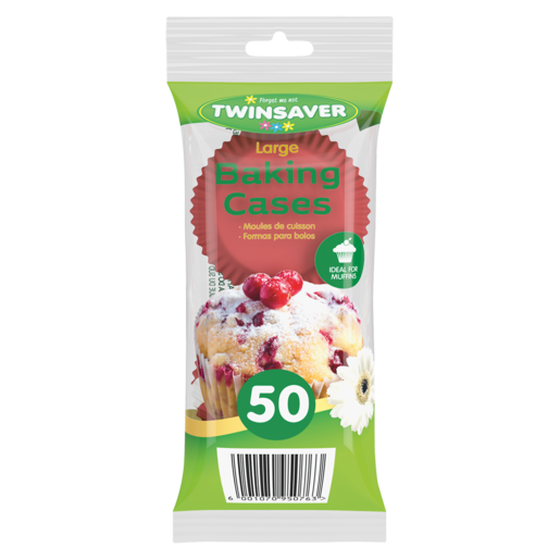 Twinsaver Large Baking Cases 50 Pack