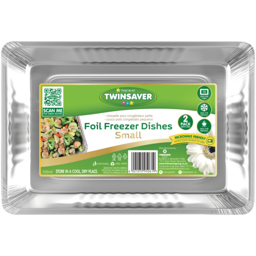 Twinsaver Foil Freezer Dishes Small 2 Pack
