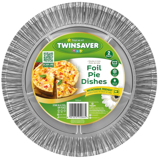 Twinsaver Foil Pie Dishes 2 Pack