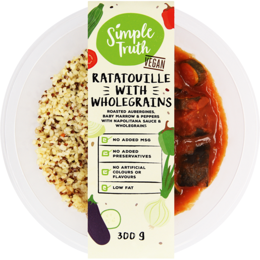 Simple Truth Vegan Ratatouille With Wholegrains Ready Meal 300g