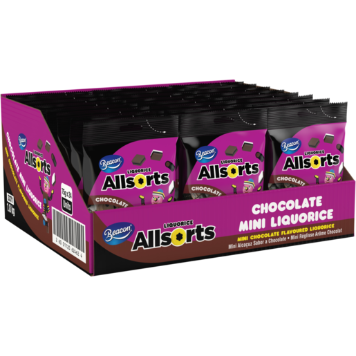 Allsorts Mini Chocolate Flavoured Liquorice 24 x 75g