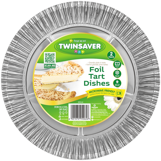 Twinsaver Foil Tart Dishes 2 Pack