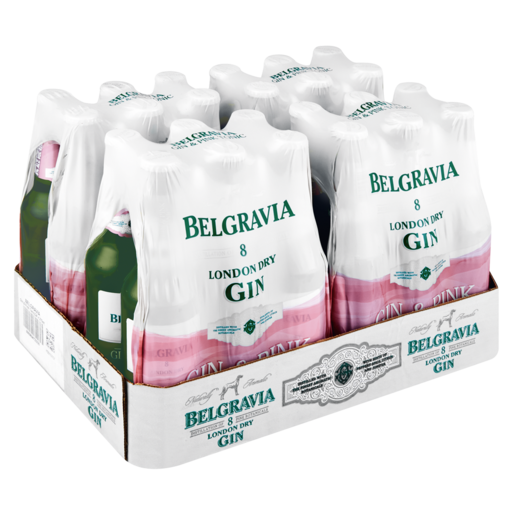 Belgravia Gin & Pink Tonic Bottles 24 x 275ml