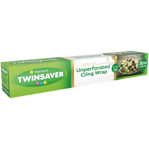 Twinsaver Unperforated Cling Wrap 30m x 300mm