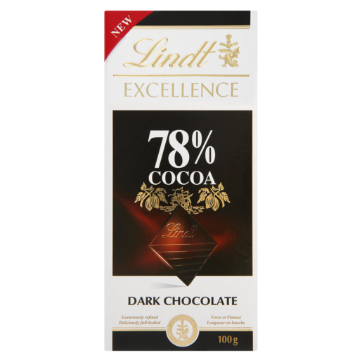 Lindt Excellence 78% Cocoa Dark Chocolate Slab 100g