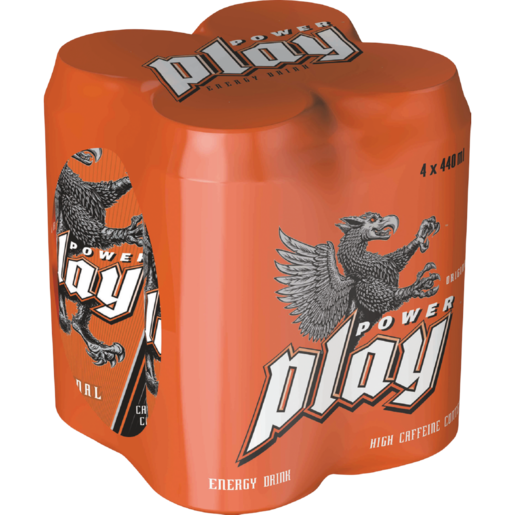 Power Play Original Energy Drink Cans 4 x 440ml