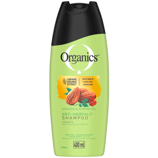 Organics Ginseng & Almond Oil Anti-Hairfall Shampoo 400ml