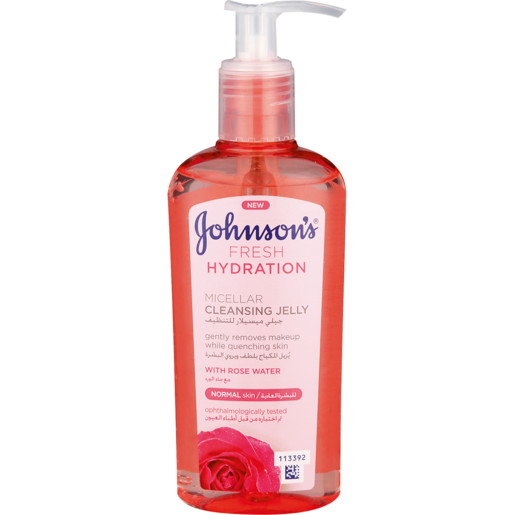 Johnson's Fresh Hydration Micellar Cleansing Jelly With Rose Water 200ml