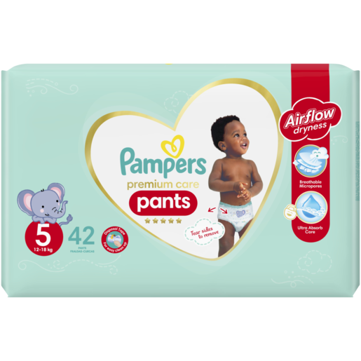Pampers Premium Care Size 5 12-18kg Pants 40 Pack