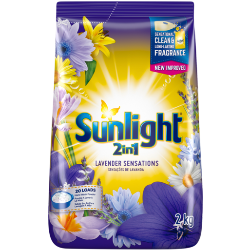 Sunlight 2-In-1 Lavender Sensations Hand Washing Powder 2kg