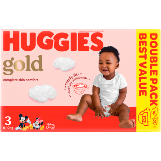 Huggies Gold Size 3 Diapers 152 Pack