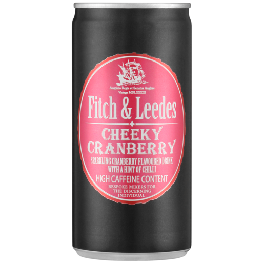 Fitch & Leedes Cheeky Cranberry Flavoured Soft Drink Can 200ml