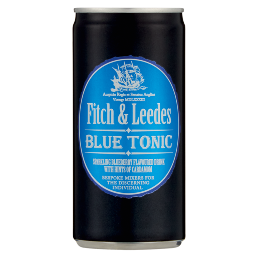 Fitch & Leedes Blueberry & Cardamom Flavoured Sparkling Tonic Drink Can 200ml