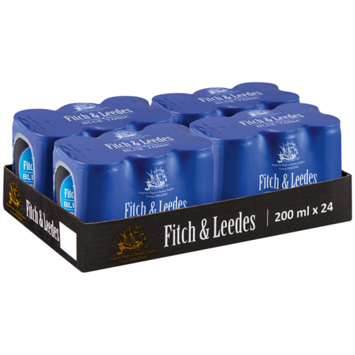 Fitch & Leedes Blue Tonic Sparkling Drink 24 x 200ml