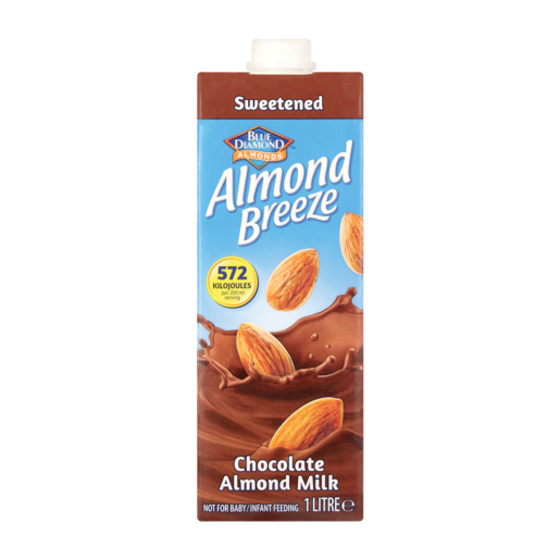 Blue Diamonds Almonds Almond Breeze Sweetened Chocolate Almond Milk Carton 1L