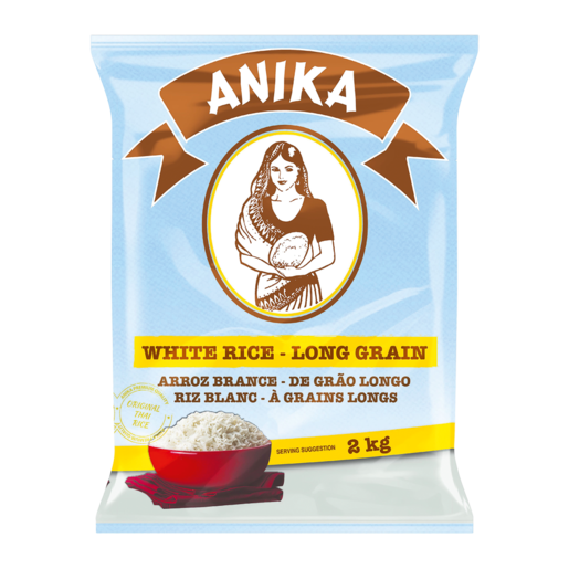 Anika White Thai Long Grain Rice 2kg