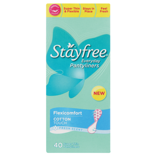 Stayfree Fresh Scented Flexicomfort Pantyliners 40 Pack