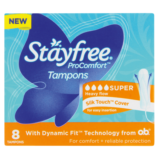 Stayfree ProComfort Super Tampons 8 Pack