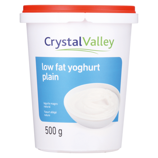 Crystal Valley Plain Low Fat Yoghurt 500g