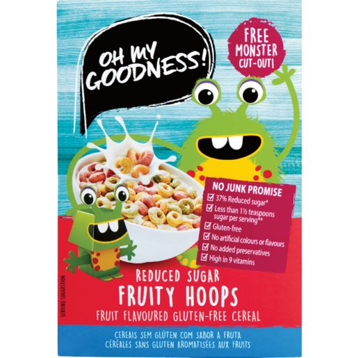 Oh My Goodness! Fruity Hoops Cereal 350g