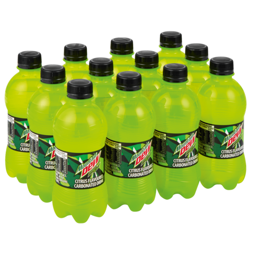 Mountain Dew Citrus Blast Carbonated Soft Drink Bottles 12 x 330ml