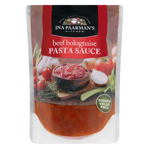 Ina Paarman Beef Bolognaise Pasta Sauce Pouch 600g