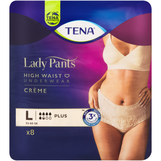 Tena Creme Large OTC Edition Lady Pants 8 Pack