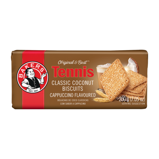 Bakers Tennis Cappuccino Flavoured Classic Coconut Biscuits 200g