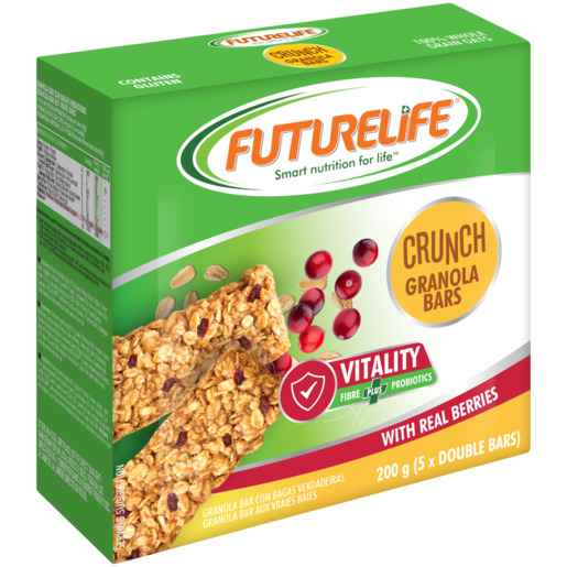 Futurelife Crunch Vitality With Real Berries Granola Bars 5 x 40g