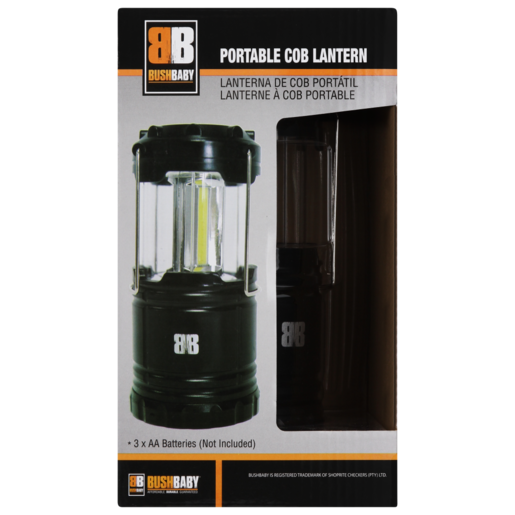 Bush Baby Black Portable COB Lantern