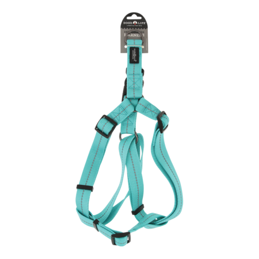 Dog's Life Turquoise Supersoft Reflective Webbing Step-In Harness (Extra Large)