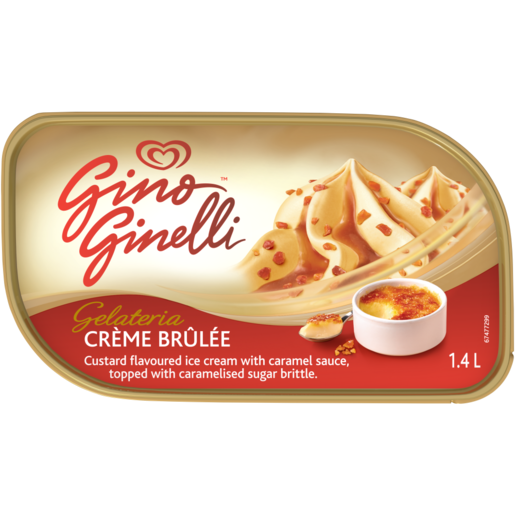 Ola Gino Ginelli Crème Brûlée Flavoured Ice Cream With Caramel Sauce 1.4L