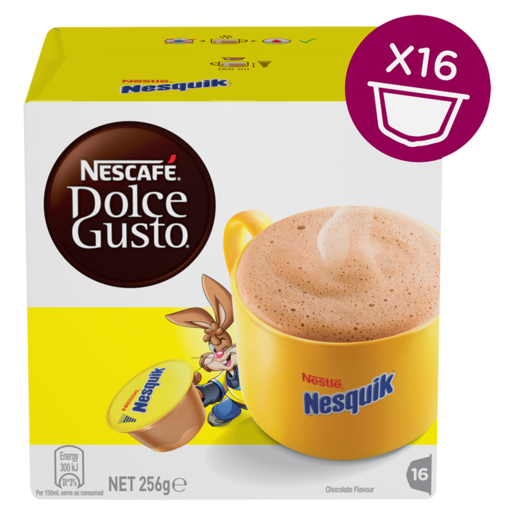 Nescafé Dolce Gusto Chocolate Nesquik Capsules 16 Pack, Coffee Pods, Coffee, Drinks
