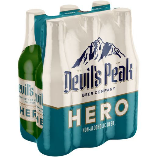 Devil's Peak Hero Non-Alcoholic Beer 6 x 330ml 