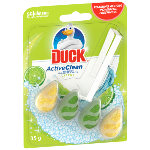 Duck Active Foam Citrus Toilet Block 35g