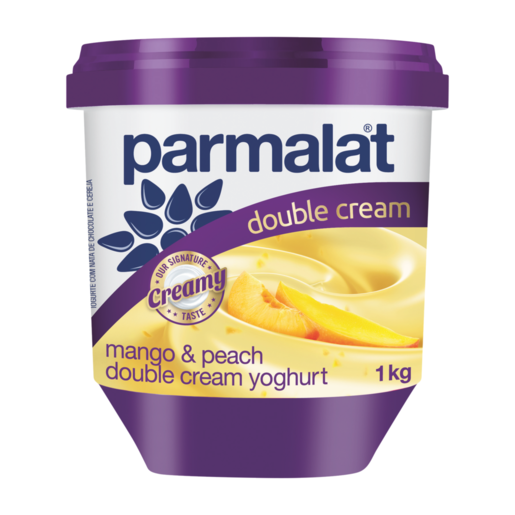 Parmalat Peach & Mango Double Cream Yoghurt 1kg
