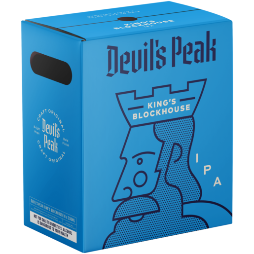 Devil's Peak King's Blockhouse IPA Beer Bottles 6 x 330ml 