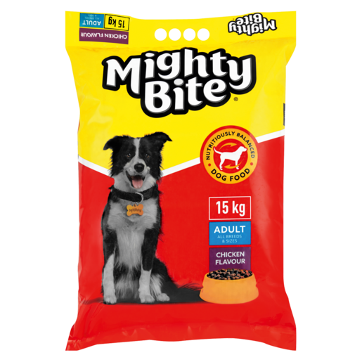 Mighty Bite Chicken Flavoured Adult Dog 15kg