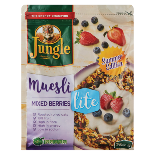 Jungle Lite Mixed Berries Muesli 750g