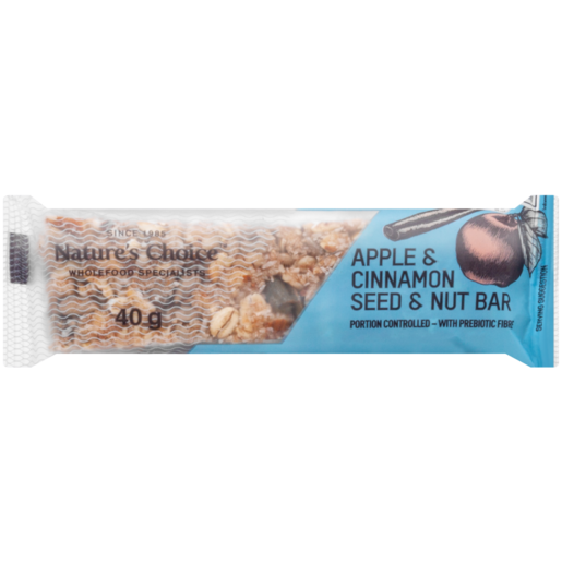 Nature's Choice Apple & Cinnamon Seed & Nut Bar 40g