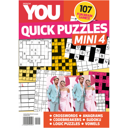 YOU Mini 4 Quick Puzzles Magazine 