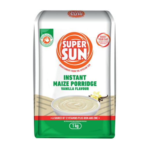 Super Sun Vanilla Flavoured Instant Maize Porridge 1kg
