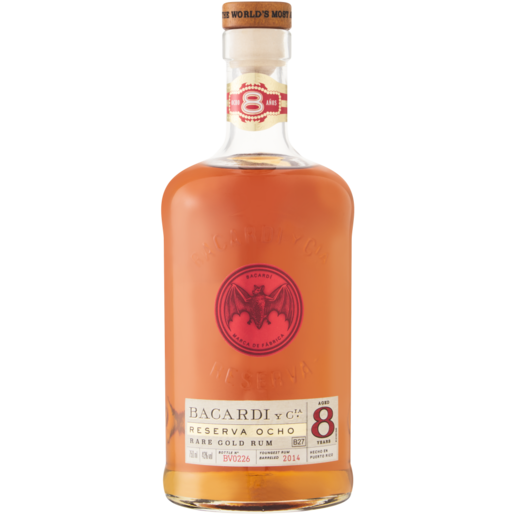 Bacardi Gran Reserva 8 Year Old Rum Bottle 750ml