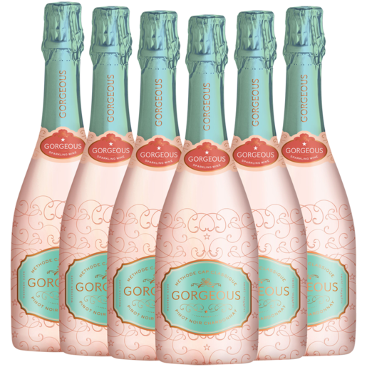 Graham Beck Gorgeous Méthode Cap Classique Sparkling Rosé Wine Bottle 6 x 750ml