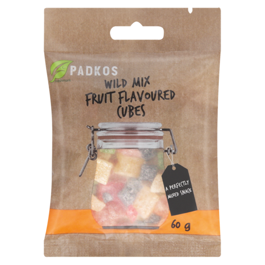 Padkos Wild Mix Fruit Flavoured Cubes 60g