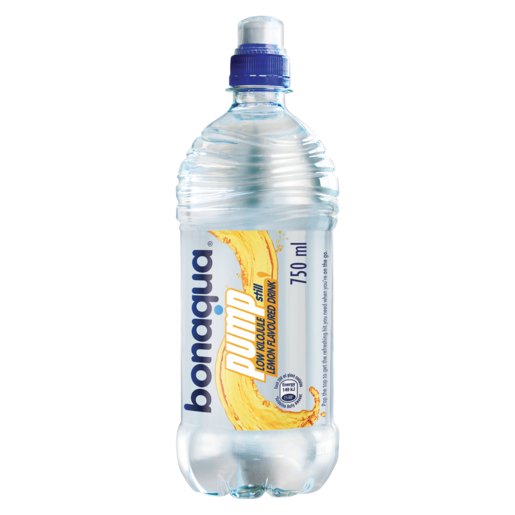 Bonaqua Pump Lemon Flavoured Still Water 750ml