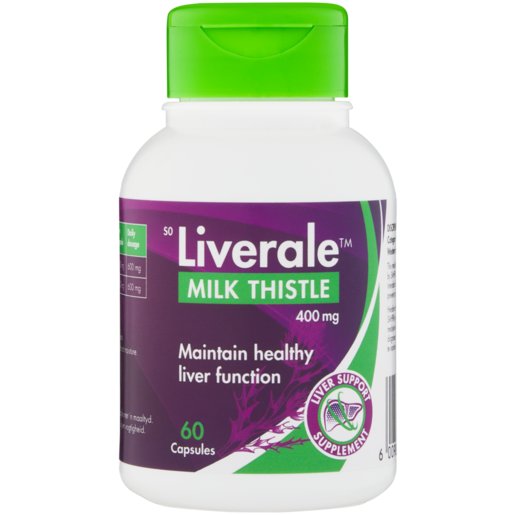 Liverale Milk Thistle Liver Support Capsules 60 Pack