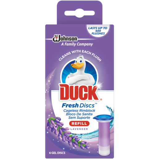 Duck Lavender Scented Fresh Discs Refill 6 Pack, Toilet Cleaner, Household Cleaning Agents, Cleaning, Household