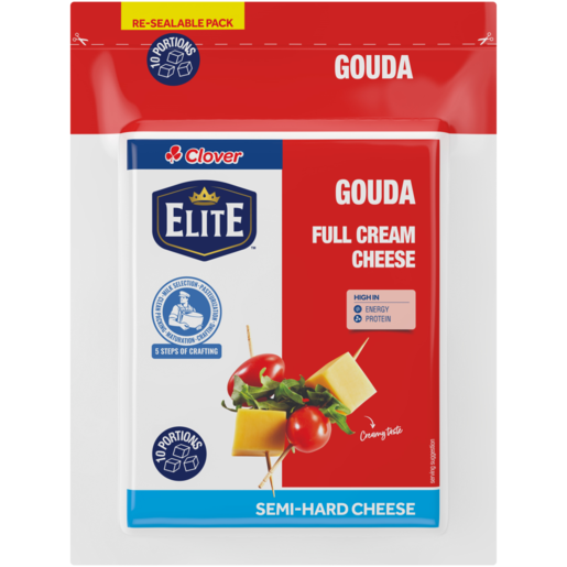 Clover Gouda Semi-Hard Cheese Portions 10 x 25g